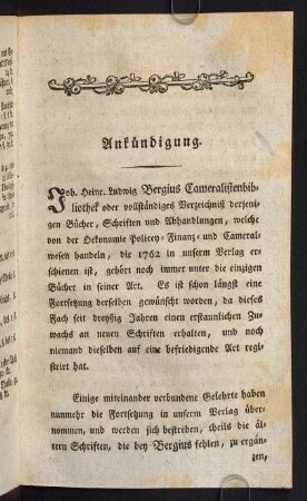 Ankündigung