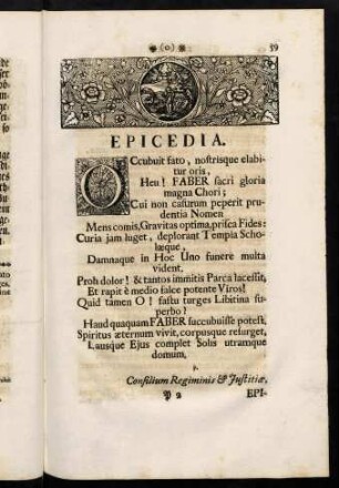 59-68, Epicedia
