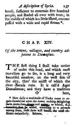 CHAP. XIV. - Of the towns, villages, and country adjacent to Damascus