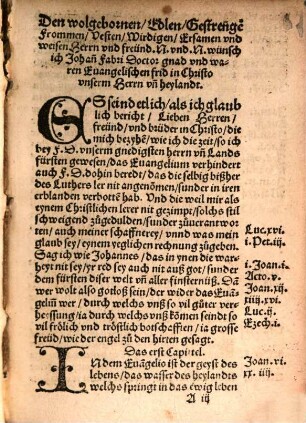 Ein getrewe wolmeinende Warnung D. Jo. Cocleus wider die untrewen aufrürischen, Warnung M. Luthers an die lieben Teutschen