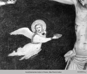 Ausmalung des Nordquerhauses : Christusszenen : Kreuzigung mit dem heiligen Franziskus und Antonius von Padua