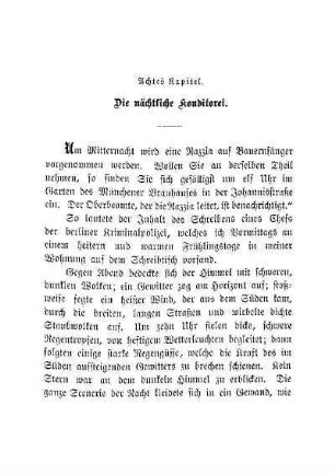 Achtes Kapitel. Die nächtliche Konditorei