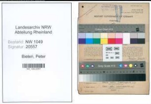 Entnazifizierung Peter Bielen , geb. 12.04.1886 (Zugfuehrer)