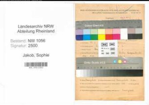 Entnazifizierung Sophie Jakob , geb. 25.01.1892 ()