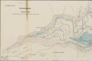 Beckenlageplan, Elzbecken; Gemarkungen Schönwald und Schonach, Rohrhardsberg, 1:2000; Ing. Büro Ludin