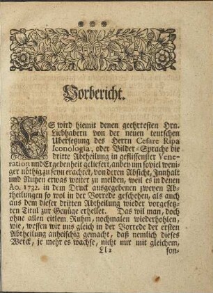 Vorbericht