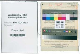 Entnazifizierung Karl Freund , geb. 03.06.1903 (Betriebsinhaber)
