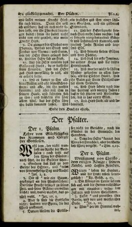 Der I. Psalm. - Der 77. Psalm.