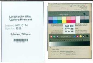 Entnazifizierung Wilhelm Schwarz , geb. 24.04.1904 (Schmelzmeister)