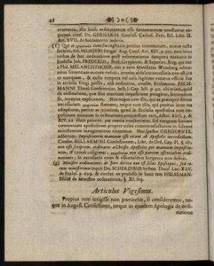 48-61, Articulus Vigesimus. - Articulus Vigesimus Secundus.