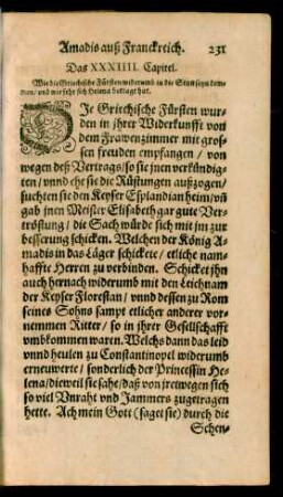 Das XXXIIII. Capitel.