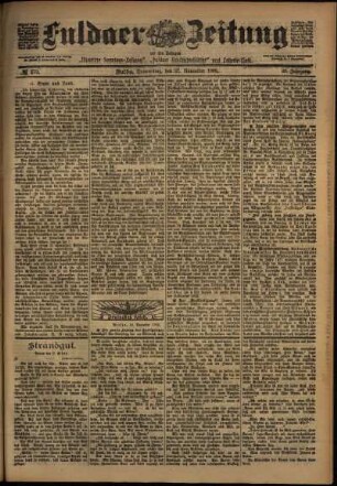 Ausgabe vom Donnerstag, den 27. November 1902.