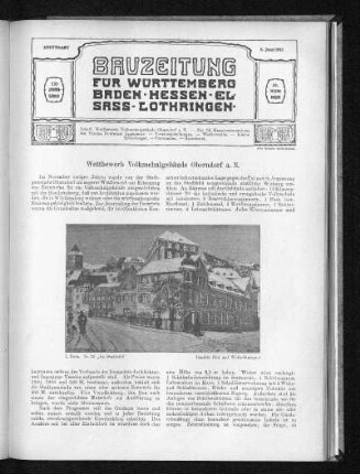 Wettbewerb Volksschulgebäude Oberndorf a. N.