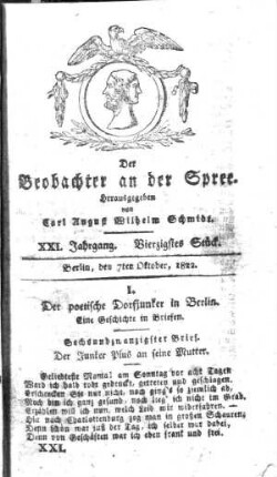 40. Stueck, 7. Oktober 1822