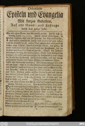 [Episteln und Evangelia.]