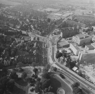 Gothaer Platz in der Erfurter Brühlervorstadt : Blickrichtung Nordwesten