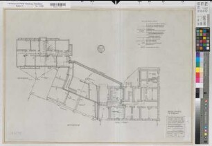 Lippstadt (Lippstadt) Amtsgericht und Gefängnis Installationsplan Kellergeschoß und Bodenplatte 1965 1 : 100 58 x 82,5 Zeichnung Staatshochbauamt Soest