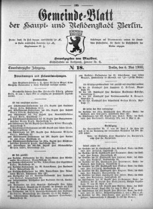1900,18: No. 18, 6. Mai 1900