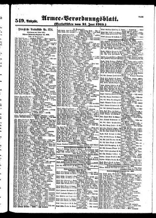 549.Ausgabe. Montag, 21. Juni 1915