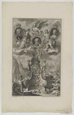 Bildnis des Maximimilan Joseph III. und seiner Eltern Kaiser Karl VII. und Maria Amalie