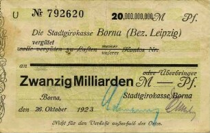 Gutschein - 20 Million Mark