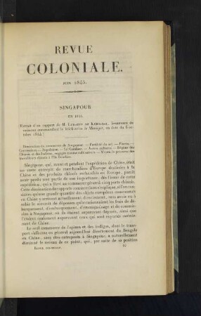Singapour en 1844.