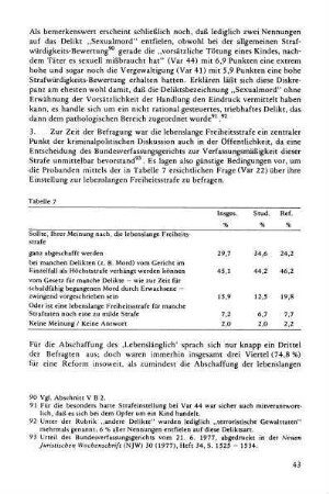 3. Die lebenslange Freiheitsstrafe