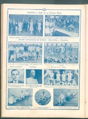 Partido internacional de football - Argentinos v. Peruanos