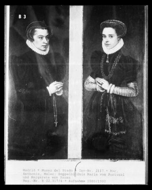 Doppelbildnis: Maria von Portugal und Margarete von Parma