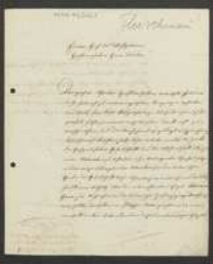 Brief von Andreas Fleischmann an David Heinrich Hoppe