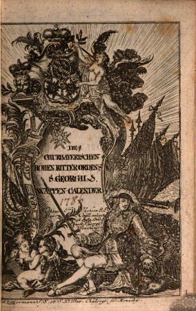 Des Churbaierischen Hohen Ritter-Ordens St. Georgii Wappen-Kalender. 1786