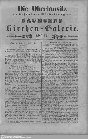 Groß-Hennersdorf (Beschluß), Guttau, Herwigsdorf : 34. Lieferung