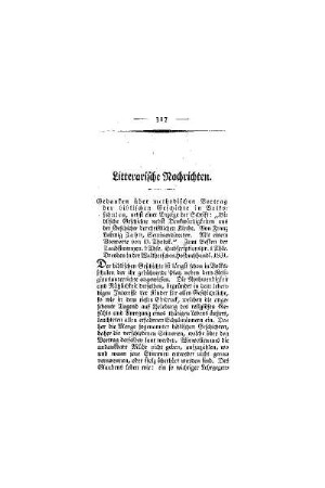 Litterarische Nachrichten