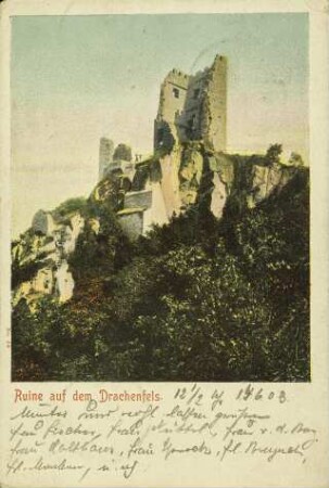 Ruine auf dem Drachenfels.