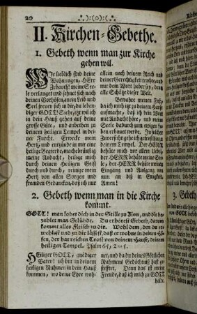 II. Kirchen-Gebethe