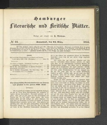 No. 24. 24. März 1855