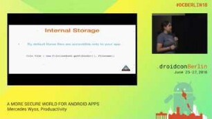 A more secure world for Android Apps