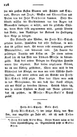 24. Feth-Ali-Schah: Sein Hof.