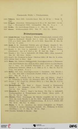 Privatpersonen (Nr. 1068-1175)
