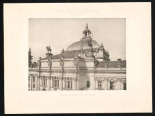 Reichstag, Berlin: Aufbau über der Ostseite