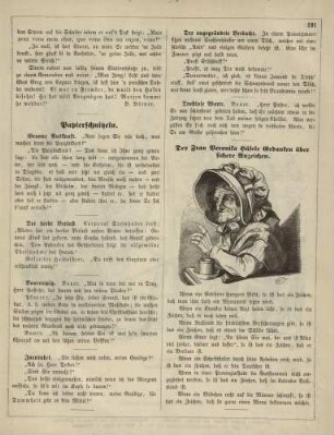 "Der Frau Veronika Häfele Gedanken über sichere Anzeichen"
