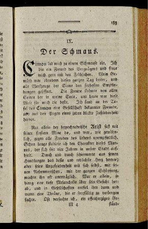 IX. Der Schmaus.