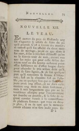 75-79, XII. Le Veau