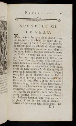 75-79, XII. Le Veau
