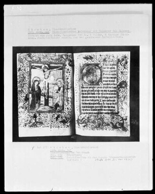 Niederländisches Gebetbuch mit Kalender der Diözese Utrecht — Kreuzigung, Folio 17verso
