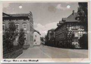 Meiningen, Blick in die Anton-Ulrich-Straße