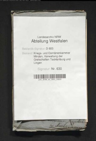 Der Schuldenzustand des Berkemeyers Kolonat zu Schale