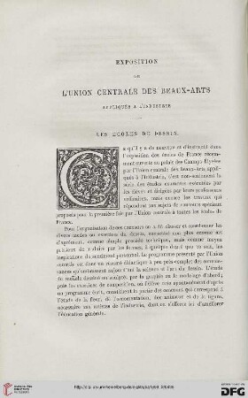 2. Pér. 2.1869: Exposition de l'Union Centrale des Beaux-Arts Appliqués à l'Industrie, [2], Les écoles de dessin