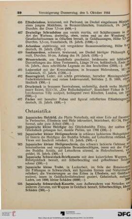 Ostasiatika (Nr. 500-602)