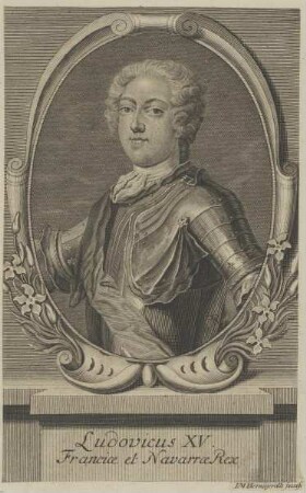 Bildnis von Ludovicus XV., König von Frankreich